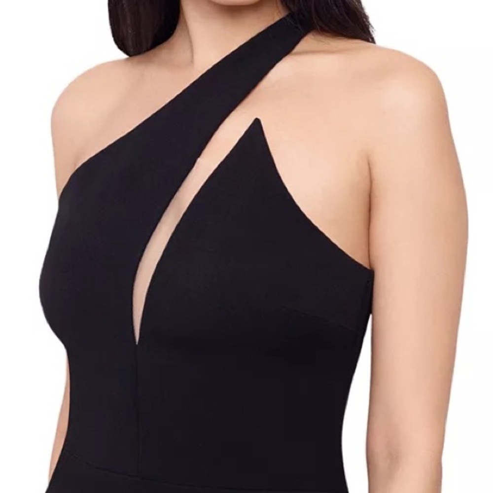 Aqua One-Shoulder Dress
